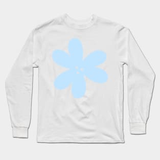 Cute Abstract Flower - Light Sky Blue Long Sleeve T-Shirt